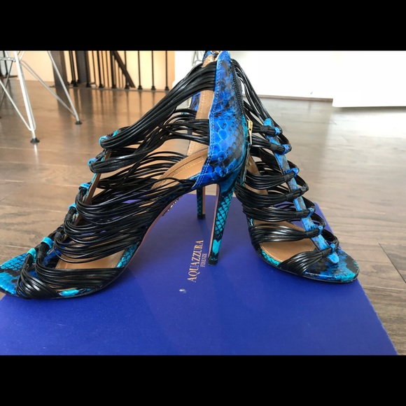 Aquazzura xena strappy heels 100% authentic - Picture 3 of 7